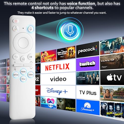Rechargeable Voice Remote for Samsung-TV-Remote-Control-Replacement Compatible with Samsung Smart Solar Frame QLED Curved Crystal UHD OLED TVs - color: Rechargeable Remote for Samsung TV