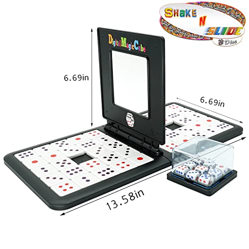 Shake & Slide Block Game Shape Matching Intelligence Board Game for Family Game Nights, Dice - color: Dice