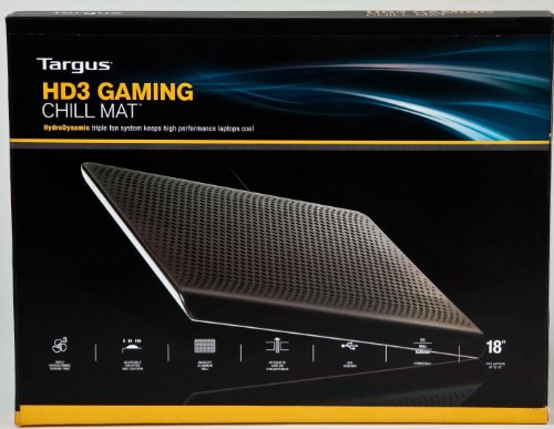 Targus Chill Mat HD3 Gaming for up to 18-Inch Laptop, Black (AWE57US) - size: 18 inch