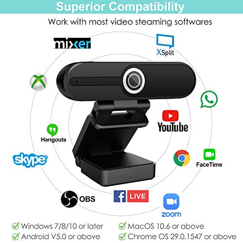 ToLuLu UHD 4K Webcam with Microphone, 8MP USB Computer Web Camera w/Tripod | and Privacy Shutter, External Webcam Pro Streaming Webcams PC Cam w/Mic Noise Reduction for Winsdows Mac OS Desktop Laptop - style: 4K Webcam with Cover & Tripod