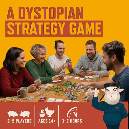 Deluxe Edition – Premium Strategy Board Game for Adults & Family, 2–5 Players, 1-2 Hours, Resource Management, Area Control, Asymmetric Powers w/Nuclear Farm Animals, Great for Game Night