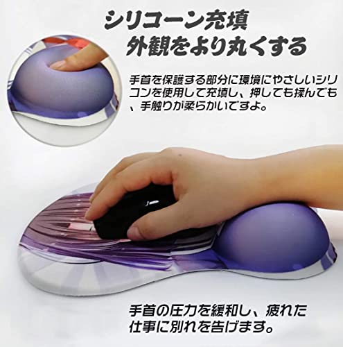 Nakiri Ayame Ergonomic Mousepad with Wrist Support - Protect Your Wrists and De-Clutter Your Desk - Premium Mouse Pad with Wrist Rest - Latest Custom Non-Slip Design - color: USA-Flag