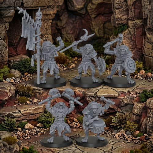 Tabletop Unpainted Miniatures RPG Gift 25mm Scale Werewolf Set AS1032 | 1:64 scale tabletop unpainted miniatures pack; highly detailed fantasy Rpg Figure set for custom hobby painting.