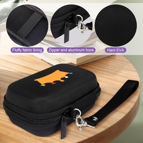Travel Card Games Case Compatible with Card Games Set, Hard EVA Playing Card Case for UNO & Phase 10 (Not Including Cards) (Black)