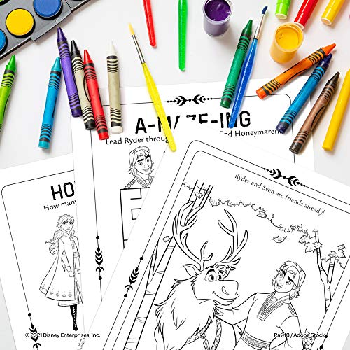 Disney Frozen 2 Anna and Elsa Coloring and Activity Carry Set with Sticker Sheets AS45853 Bendon, Multicolor