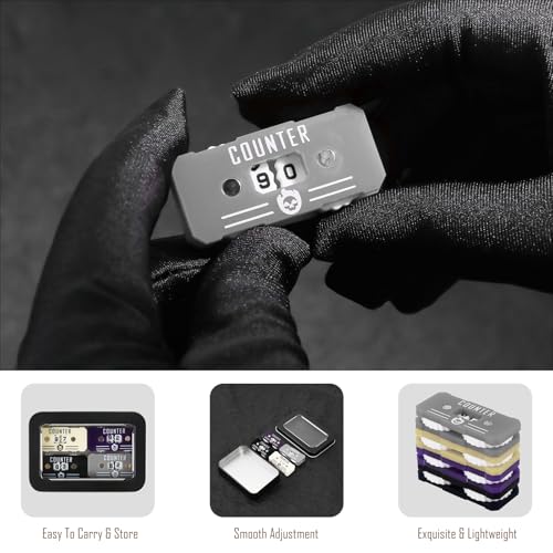 4Pcs MTG Life Counter Twin Digits with Metal Box, Health Tracker Life Counter for Magic the gatering, Compatible with MTG Magic Card Games Accessories RPG D&D CCG TCG Tabletop Board Games - color: B Color-4pcs