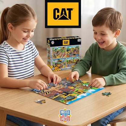 MasterPieces – Jigsaw Puzzle Set for Kids 6+ Years, 4-Pack of 100 Pieces, Educational and Fun Game, Caterpillar Collection, Gift Idea for Children, 8" x 10 - style: Caterpillar