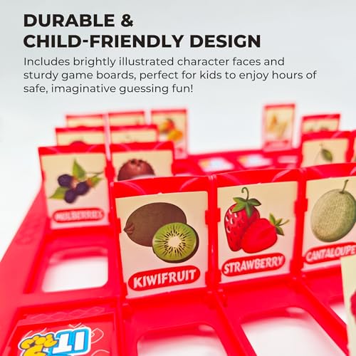 Table Game for Kids,Fruit What is It Board Game for 2Players,Family Game - color: Fruit