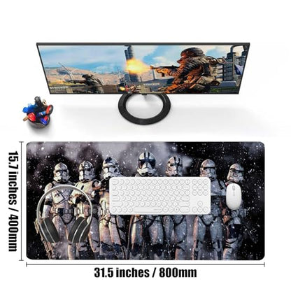 Extra Large Gaming Mouse Pad Design Desk Pad XXL,Mousepad with Non-Slip Rubber Base & Stitched Edges Mouse Mat,Portable Desk Mat for Computer Keyboard Mice Laptop and PC,31.5X15.7 inches - color: Pattern06