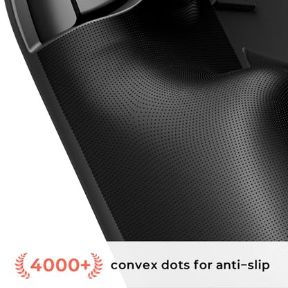 COOWPS P2 Dockable Split Protective Case for Nintendo Switch 2, with Comfort Non-Slip Ergonomic Grip, Magnetic Ring Design & Stable Kickstand, Hard Shell Military-Grade Protection Switch 2 Grip Cover - color: Dark Black