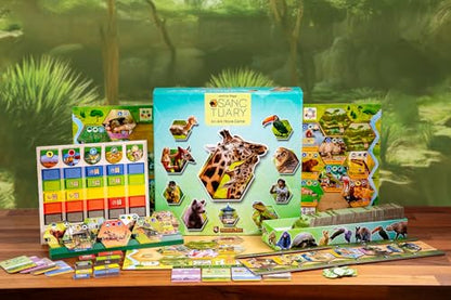 Capstone Games Sanctuary Animal-Themed Strategy Board Game | 1-5 Players