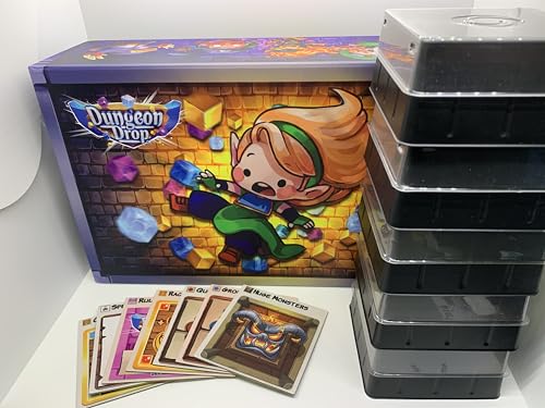 Treasure Trunk, Storage Solution for Dungeon Drop Board Game by Phase Shift | Storage for Entire Game, Expansions, Neoprene Mats, Walls, and Components in Provided Game Trays
