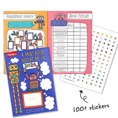 Highlights for Children Hidden Pictures 2024 Activity Books for Kids Ages 6 and Up, 4-Book Set of Travel-Friendly Screen Free Seek and Find Fun, Books Double as Coloring Books