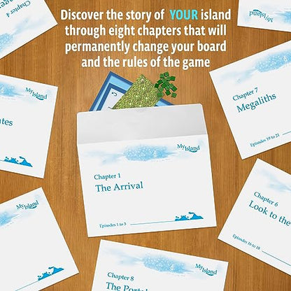 Thames & Kosmos My Island | Legacy Family Board Game | 24-Episode Island-Building Campaign | By Reiner Knizia | 2–4 Players | Ages 10+ - style: My island