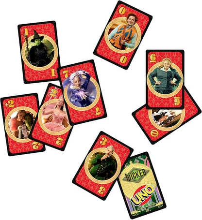 Mattel Games UNO Wicked Card Game for Kid, Adult & Family Nights, Parties, Travel & Camping, Inspired by the Movie - style: UNO Wicked