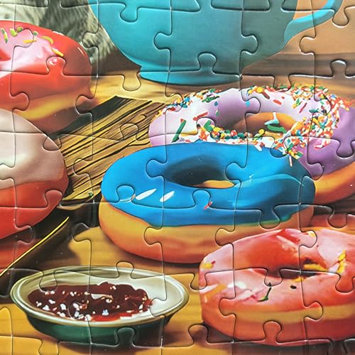 300 Piece Puzzles for Adults Kids Ages 6-8 8-12 - Kittens and Donuts | Gift for Kids - color: Kitchen Kittens and Donuts