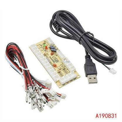 Zero Delay Arcade USB Encoder PC to Joystick and Button for MAME Fight Stick Control Circuit Board DIY Arcade Game Kit Parts