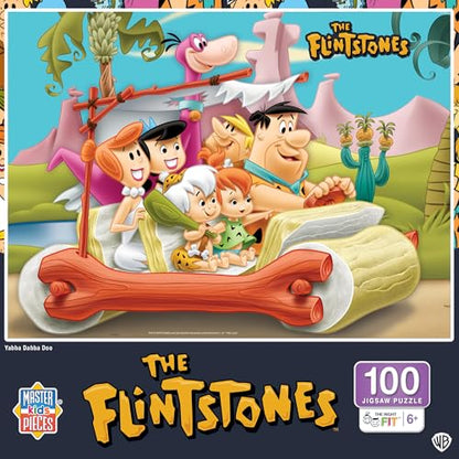 MasterPieces 100 Piece Jigsaw Puzzle for Kids - 14"x19" - The Flintstones - style: The Flintstones