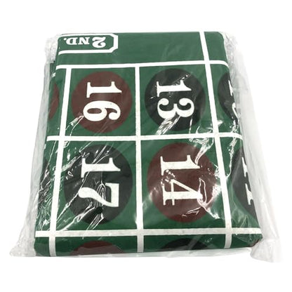 Roulette Table Top Felt Layout - 36" x 72" Rectangle Las Vegas Style Green Casino Poker Table Cover Mat, Great for Poker Game Night Events Theme Party Fundraisers & Gatherings - size: 36" x 72", style: Roulette