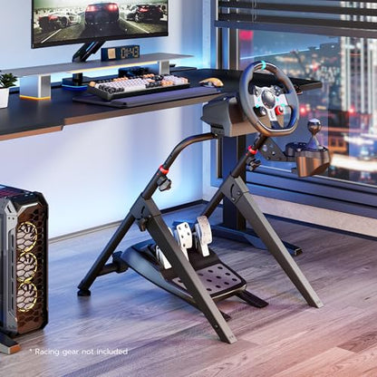 ARES WING Foldable Sim Racing Wheel Stand, Formula and GT Racing Simulator Cockpit Compatible with Fanatec, Thrustmaster, Logitech, Moza, Racing Games on PS5, PS4, Xbox and PC