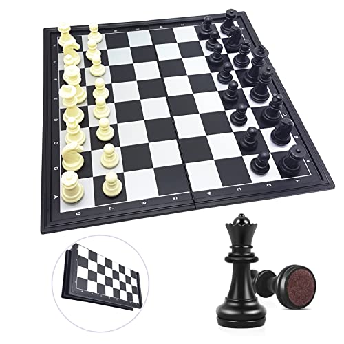 Lexibook, Chessman Classic Chess Game, CGM320 | Magnetic And Foldable Chess Game, 32 pieces, Family game, Black/Grey - style: CGM320
