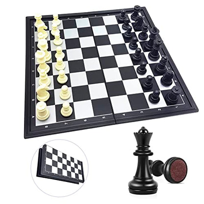 Lexibook, Chessman Classic Chess Game, CGM320 | Magnetic And Foldable Chess Game, 32 pieces, Family game, Black/Grey - style: CGM320