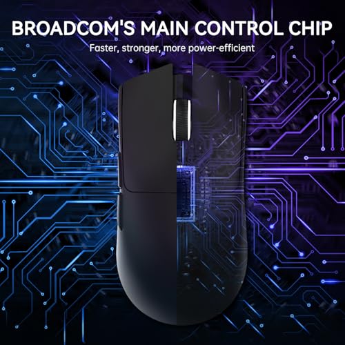 ATTACK SHARK X11 Wireless Gaming Mouse, PAW3311 Sensor, Lightweight, RGB Charging Dock, 22,000 DPI, Tri-Mode Connectivity, 5 Programmable Buttons - Black - color: Black, size: Mouse only