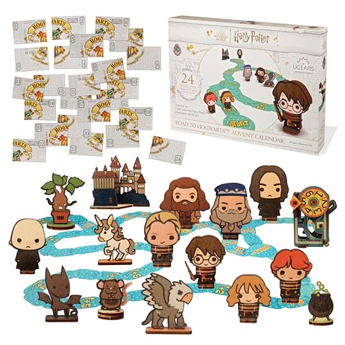 UGEARS Harry Potter Advent Calendar 2025 Road to Hogwarts – 3D Wooden Puzzles for Adults with 16 Figurines, 60 Game Board, 24 Secret Envelopes – Christmas Advent Calendar 2025 Harry Potter Gifts - style: Harry Potter Advent Calendar