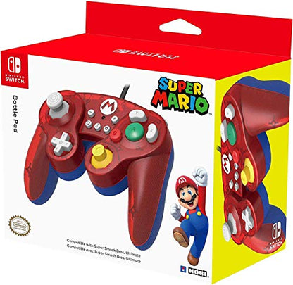 HORI Nintendo Switch Battle Pad (Mario) GameCube Style Controller - Nintendo Switch - style: Mario