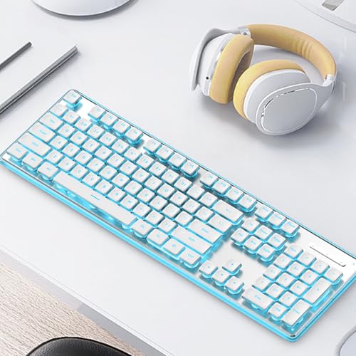 ordinarYone Silents Mechanical Gaming Keyboards 104Keys USB Cord With RGBs Backlit And IPX4 Waterproof For Laptop Accessories