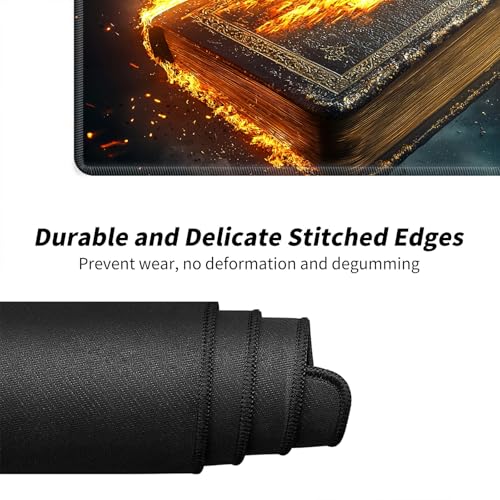 Book of The Bible for MTG & TCG Playmat Mouse Pad,BFDHGQZC 24" x 14" Game Mat for MTG/RPG/CCG Trading Card Game Playmats Table Mat Perfect for Card Games Video Games Computer Office - color: Book of the Bible