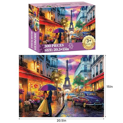 Jigsaw Puzzles 300 Pieces for Adults Tower Puzzles 300 Piece Puzzle for Adults Kids Puzzle Letter on Back Birthday Gift Puzzles Educational Toys Family Challenging Games 20.5x15IN - style: Tower