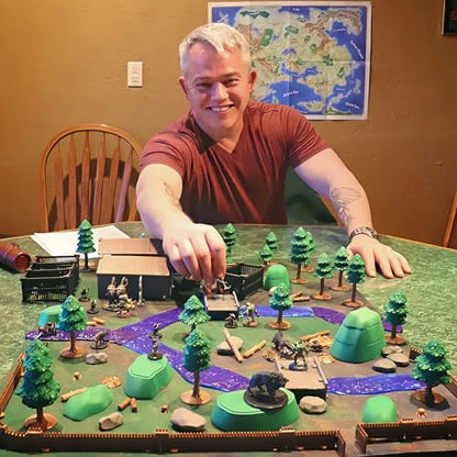 Dirt Cheap Dungeons - Dark Pine Forest Terrain Kit | Modular & Customizable | Injection-Molded for Superior Durability | TTRPG Accessories for D&D, Daggerheart, & Tabletop Gaming