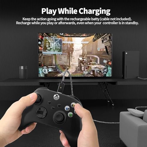 Niubixx OEM Style Rechargeable Battery Pack Accessories for Xbox Series X/S & One S X/Elite Controllers, Overcharge/Short-Circuit Protection | Play & Charge (1)