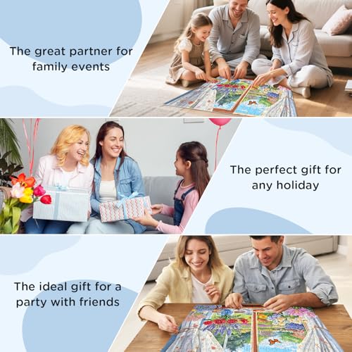 300 Pieces Puzzle for Adults, Garden and Afternoon Tea Jigsaw Puzzles - style: Window and Garden
