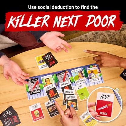 Hunt A Killer: Killer Next Door, Fun Family Games and Adult Games for Game Night, Card Game Includes 20+ Minutes of Fast-Paced Gameplay and Engaging Social Deduction, Appropriate for Ages 10 and Up - style: Killer Next Door