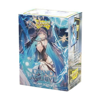 Dragon Shield | Grand Archive Matte Art Sleeves | 100 CT - Smooth & Tough Premium TCG Sleeves | Compatible with Pokemon, One Piece & Magic the Gathering | Raziel, Archangel of Libra - color: Raziel, Archangel of Libra