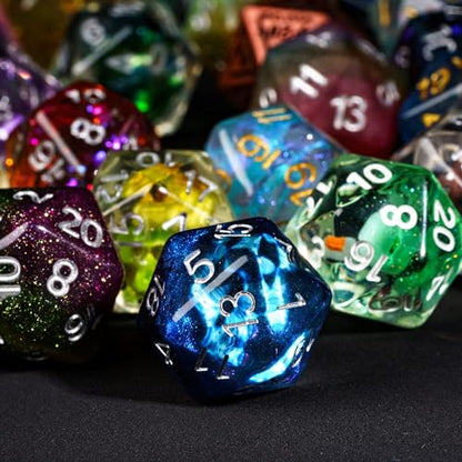 10 Pack D20 Dice Random Color 20 Sided Dice D20 for DND RPG Tabletop Games - color: 10pcs D20 Random Color