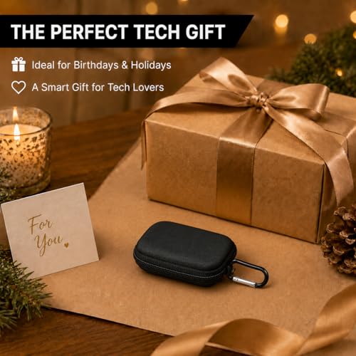 Hard Case Compatible with SanDisk 500GB/ 1TB/ 2TB/ 4TB Extreme Portable SSD - Up to 1050MB/s - USB-C, USB 3.2 Gen 2 - External for Solid State Drive. Carrying Travel Holder for USB Cables (Box Only) | Protective Storage Bag Fits for SanDisk 500GB/ 1TB/ 2T