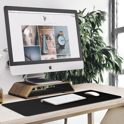 Large Mouse Pad Desk Mat Large Office Desk Pad with Stitched Edges, Gray | 31.5" x 15.7" Mousepad Non-Slip Waterproof Rubber Base PC Laptop Home Office Accessories - color: Gray, size: 31.5" x 15.7"