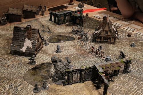 Warzone Studio 3’ x 3’ Double-Sided Rubber Battle Mat: Saraha + Zolotograd + Bag