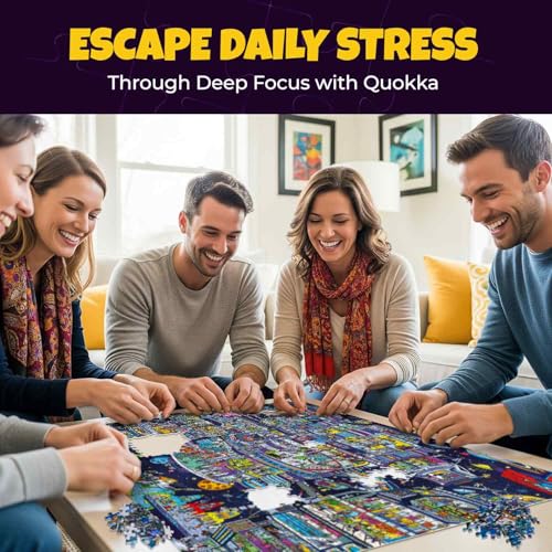 1000 Piece Puzzle for Adults – Jigsaw Puzzles for Adults 1000 Pieces | Galactic Tails Jigsaw Puzzles – Hidden Secrets & Audio Story – Premium Box Packaging – Extra Fun Challenges - color: Galactic Tails