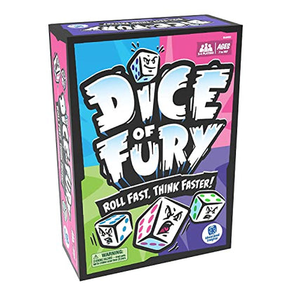 Educational Insights Dice of Fury - Family Board Games for Adults, Teens, and Kids, Dice Games for Family Game Night, Fast-Paced Table Top Party Game, Fun Group Play, Mental Math Activity