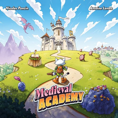Medieval Academy (Second Edition) - Card Drafting, Strategy Board Game, Chivalry, Tournaments & Adventure, Ages 8+, 1-5 Players, 30 Min