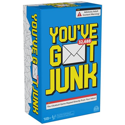 Spin Master Games, You’ve Got Junk - The Hilarious Spam-Filled Party Game, Adult Email Subject Line Cards for Friendsgiving, Happy Hour, Bachelorette Party, Adults, 3-10 Players, for Ages 18 & Up - style: You've Got Junk - Party Game