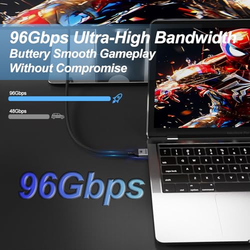 16K HDMI 2.2 Cable 6.6FT, 96Gbps Ultra High Speed 16K@60Hz 8K@120Hz 4K@480Hz HDMI Cord, HDCP 2.3 & HDR10 HDMI Cables for PS5/Xbox Series X|S/Roku TV/Gaming PC/Monitor/Blu-ray/Projector - size: 6.6 FT