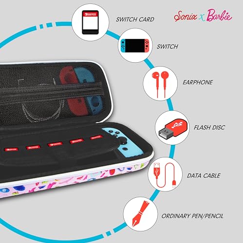 Sonix x Barbie Carrying Case for Nintendo Switch 1, Protective Travel Case | Barbie Dream Closet - color: Barbie Dream Closet