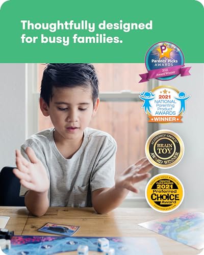 SimplyFun Shore Seekers - A Fun and Interactive Math Board Game for Kids - Practice Addition and Multiplication Skills - Math Game for Kids, 2 to 7 Players, Ages 7 & Up - style: Shore Seekers