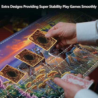 MTG Playmat,Game Play Mat for MTG TCG 24 x 14 inches Cards Game Playmats,Trading Card Game Stitched Play Mats Commander Deck Gaming Desk Mat Card Gameplay Mats,Elk Lavender - color: Elk Lavender, size: NO Zone