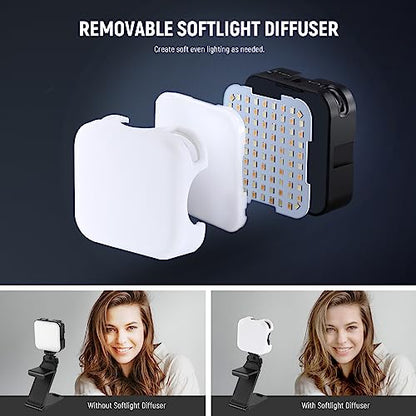 NEEWER LED Streaming Light with Windows & macOS Software Control, 2 in 1 Monitor Mount & Stand, Ultra Bright 2900K-7000K USB Laptop Computer Webcam Lighting for Video Conference, Zoom Call, PL81 PRO